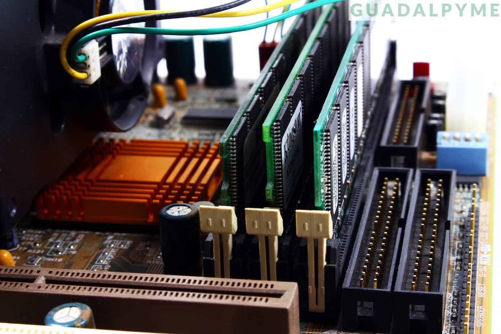Black and Gray Computer Motherboard