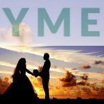 sunset, wedding, silhouettes